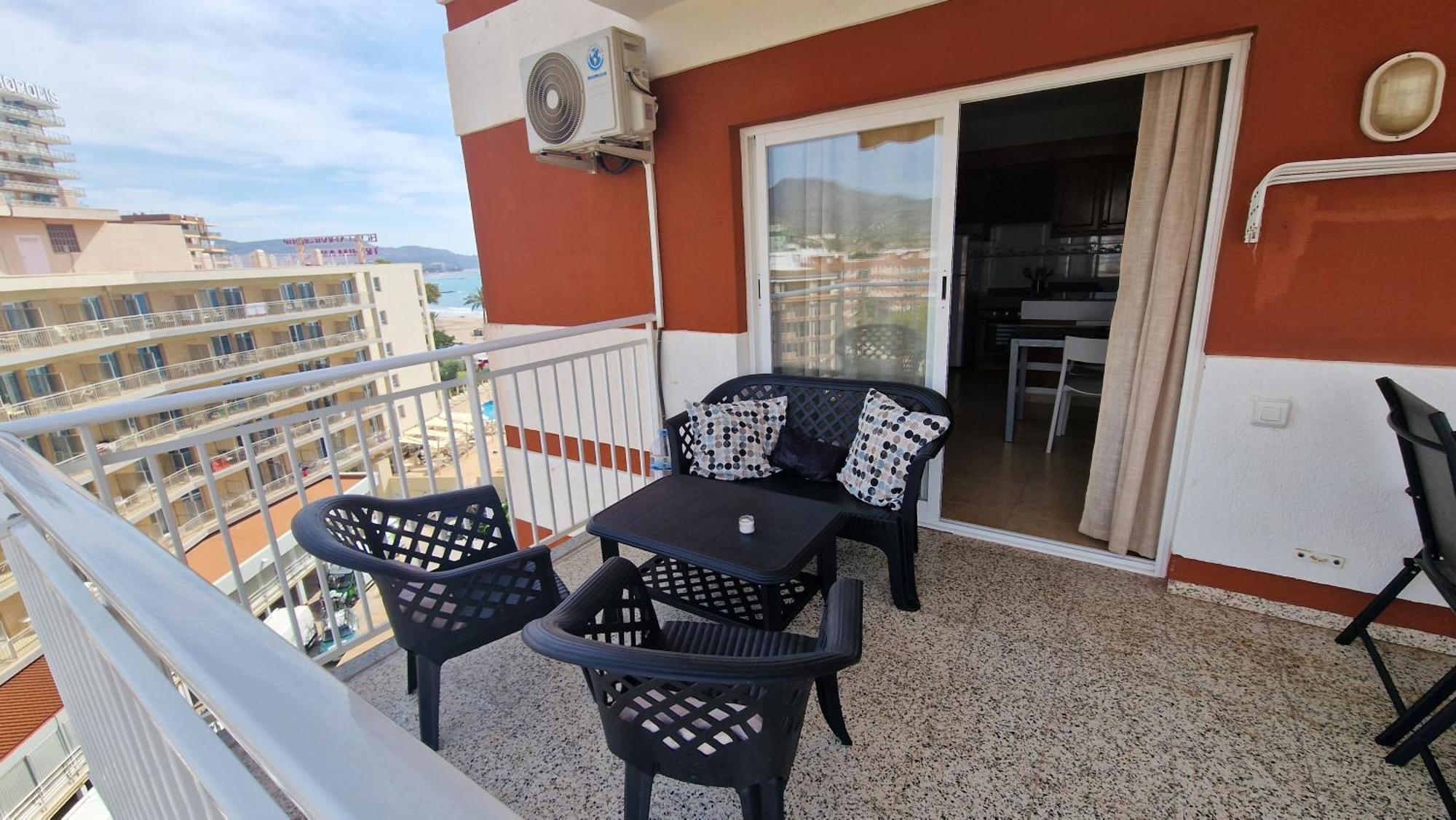 Appartement Apartamento De 1 Habitacion Frente Al Mar Y Con Piscina à Benicàssim Extérieur photo